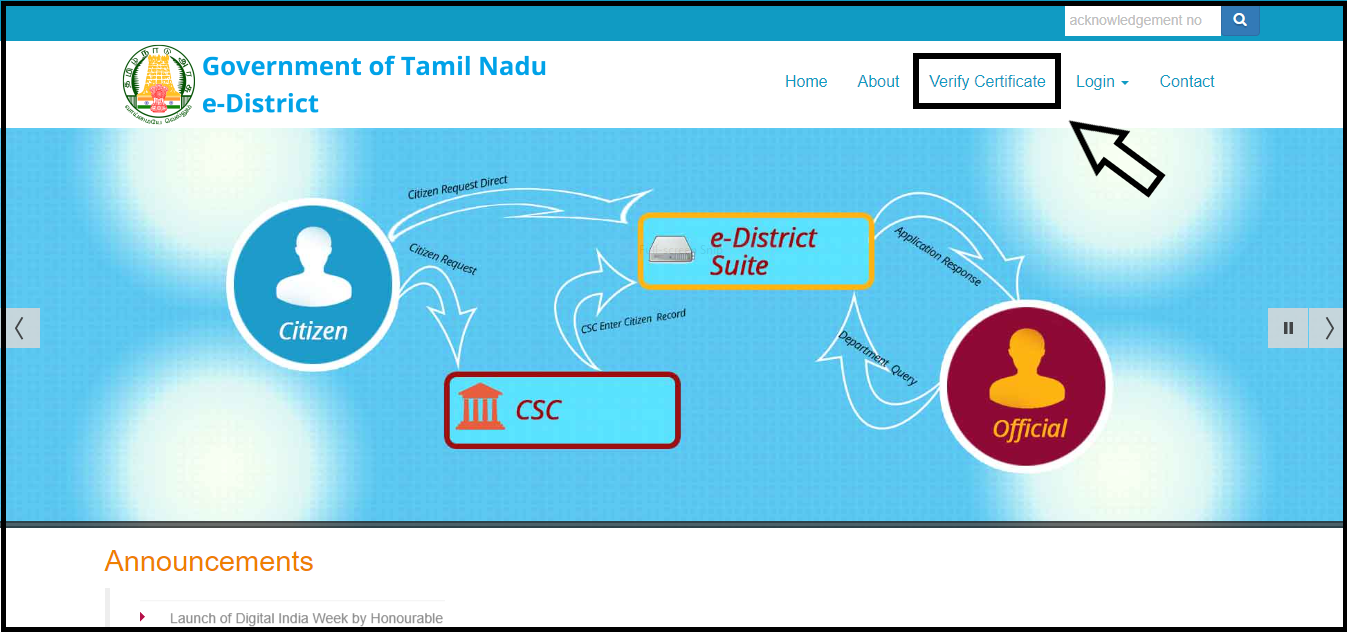 tn e district verify certificate